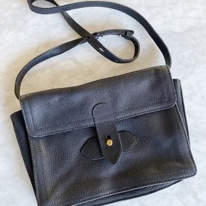 Vintage Madewell leather black bag